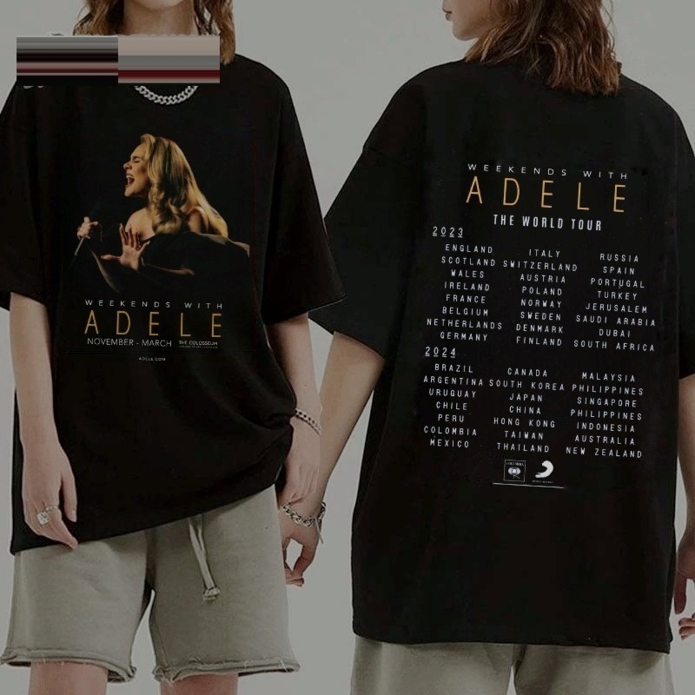 Weekends With Adele The World Tour 2023 2024 2 Sided Shirt, Gift For Music Fan